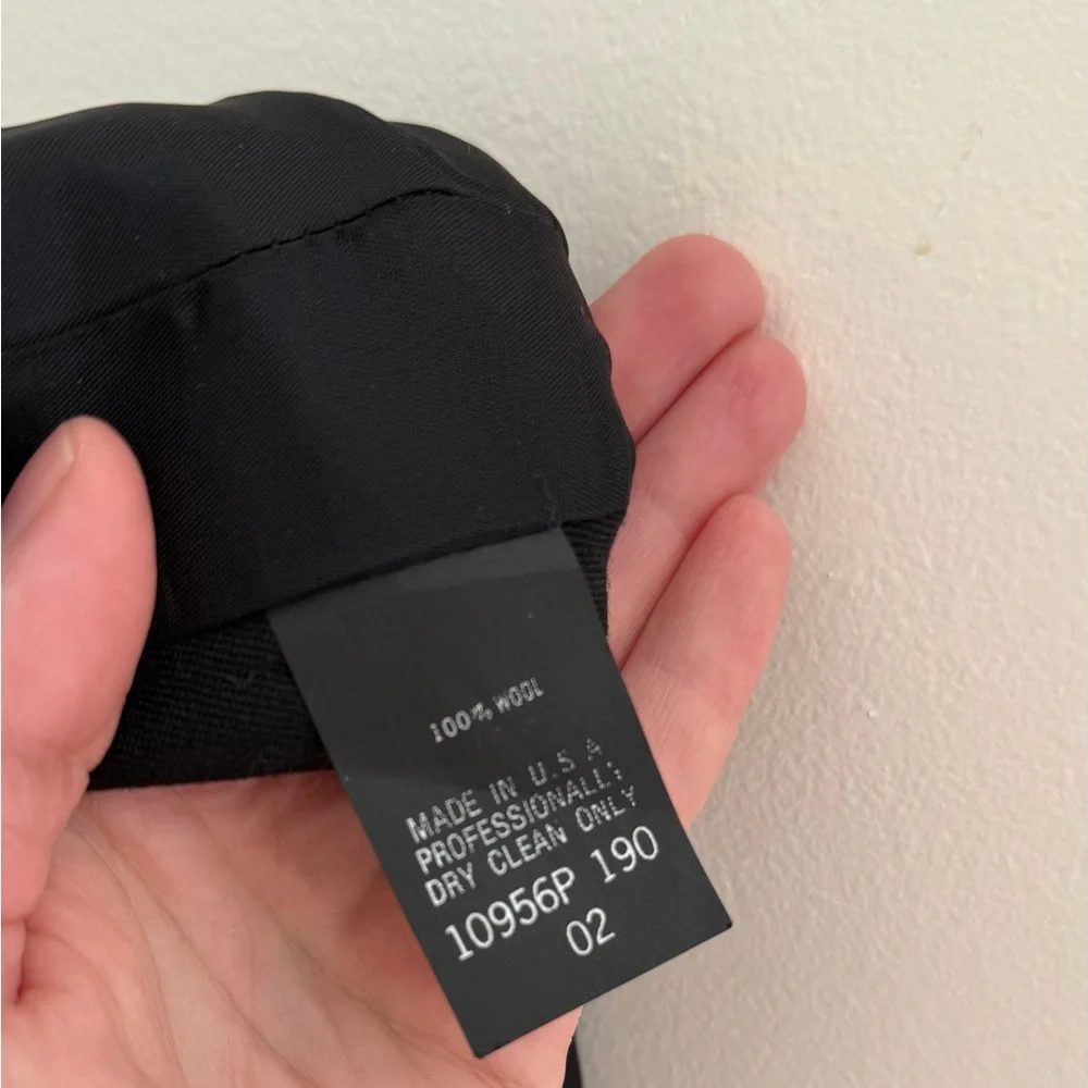 Vintage RENLYN NY Classic Wool Bkack Blend Blazer Jacket-made in USA size 2-4 - Picture 6 of 9